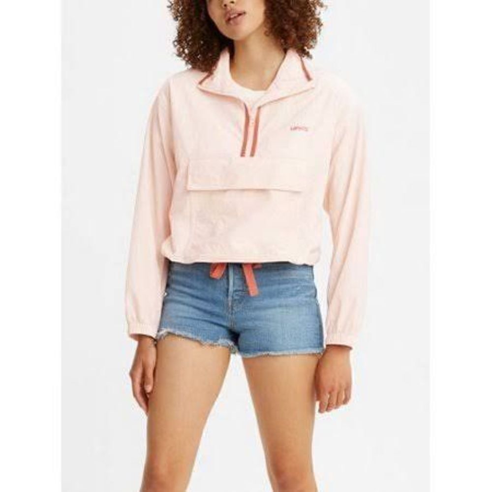 Levi’s Women's Nora Windbreaker Jacket Retro Sporty 90s Inspired Pink Medium NWT